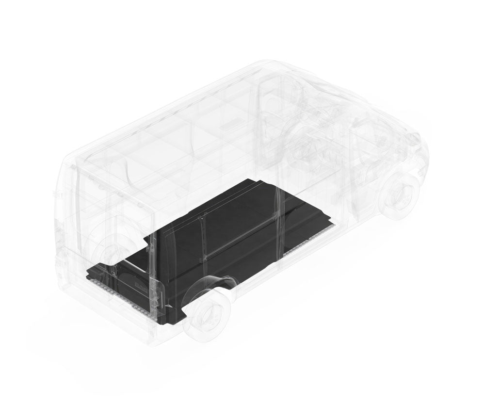 Legend Fleet Decreases Road Noise Cargo Area Liner 652-135-6441 - Stabligrip Floor Promaster 159 Ext