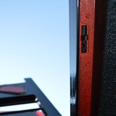 Cattleman Provides Security For Moving Cargo Headache Rack CR210BO - BO Window Guard Window Cut