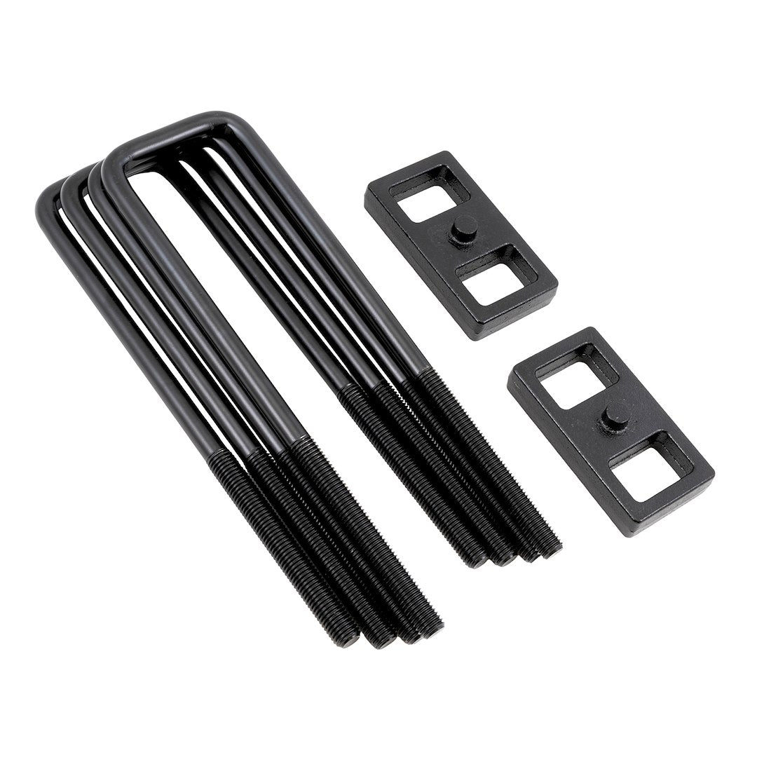 Suspens PRO Includes U-Bolts Leaf Spring Block Kit BUG04 - Ubolt GM 3500HD