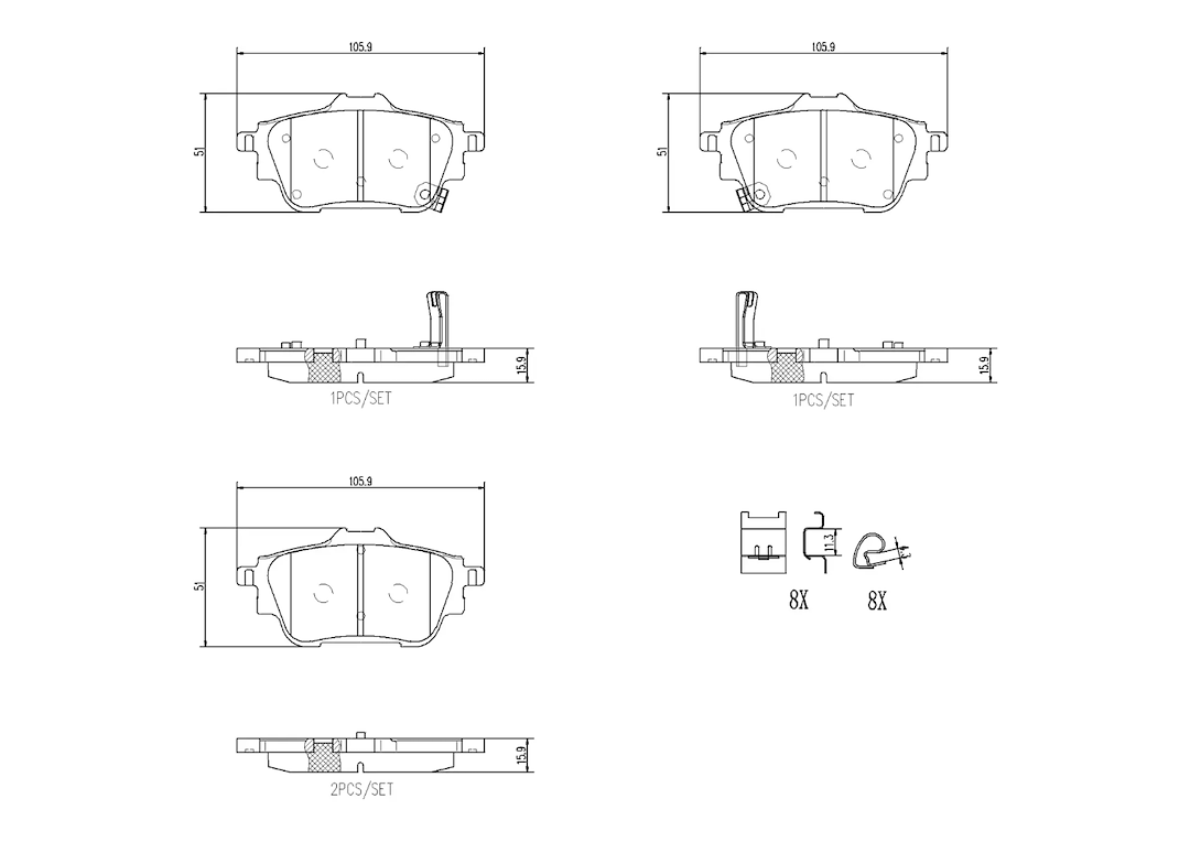 Brembo P56133 Brake Pad