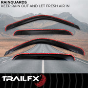 Trailfx Limited Lifetime Warranty Rainguard 4355IC - Smoke Tfx Inchannel Wndw Vents 4PC