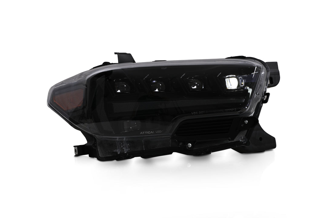 Winjet Thick And Transparent Glow Bar Headlight Assembly Chatt0769-H6-GBC-SQ - Apex Series Headlights