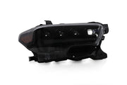 Winjet Thick And Transparent Glow Bar Headlight Assembly Chatt0769-H6-GBC-SQ - Apex Series Headlights
