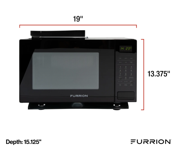 Furrion LLC Rapid Air Frying Technology Microwave Oven Fmam09AC-BL - 0.9 CU. FT. Built-IN Airfry