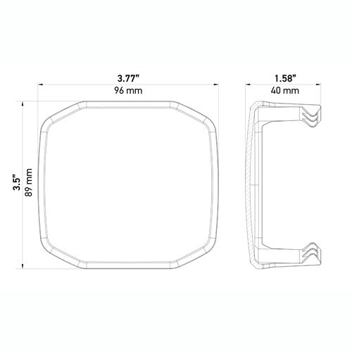 Hella Easy To Install Driving/ Fog Light Cover 358233961 - X-Treme XT-3A Amber