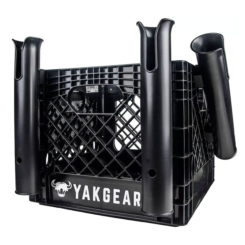 Yakgear Standard Size Heavy-Duty Milk Crate Kayak Crate 01-0006-01 - Anglers Kit Basic V2