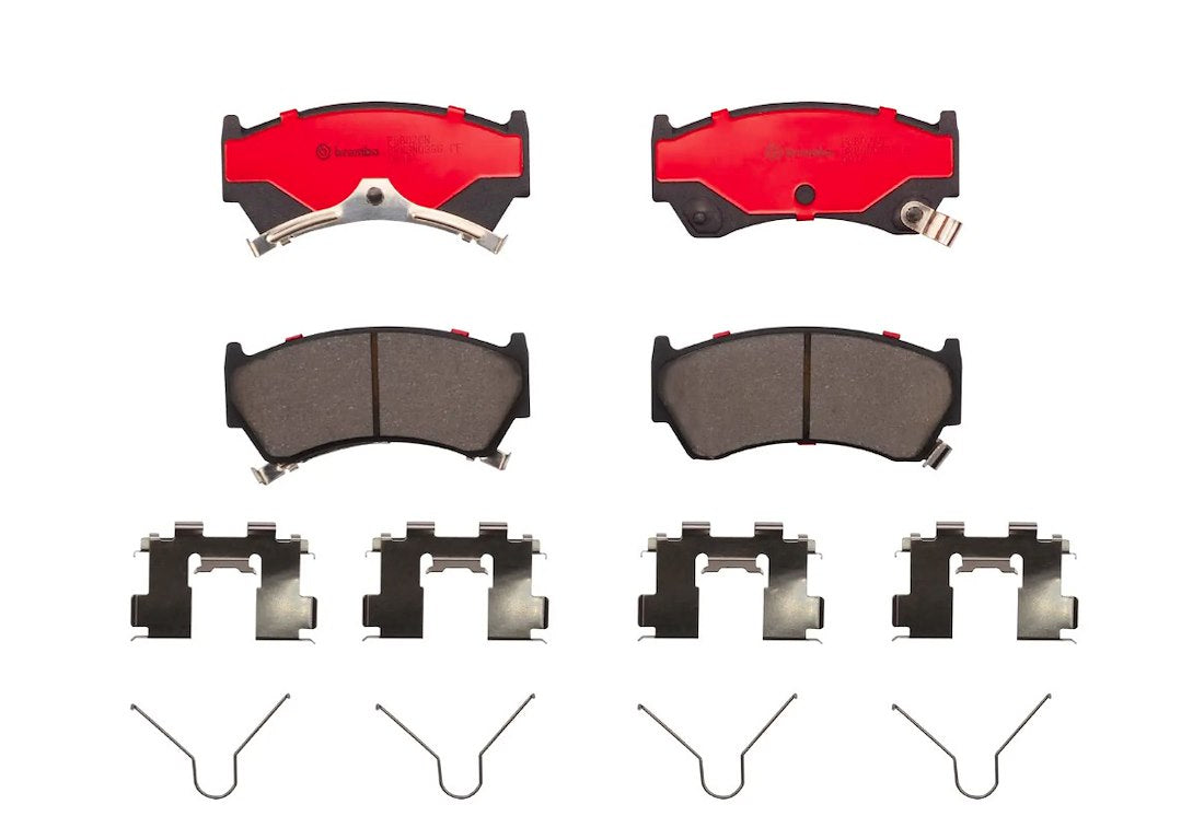 Brembo Premium Low-Met OE Equivalent Pad Brake Pad P56026N - Disc Set