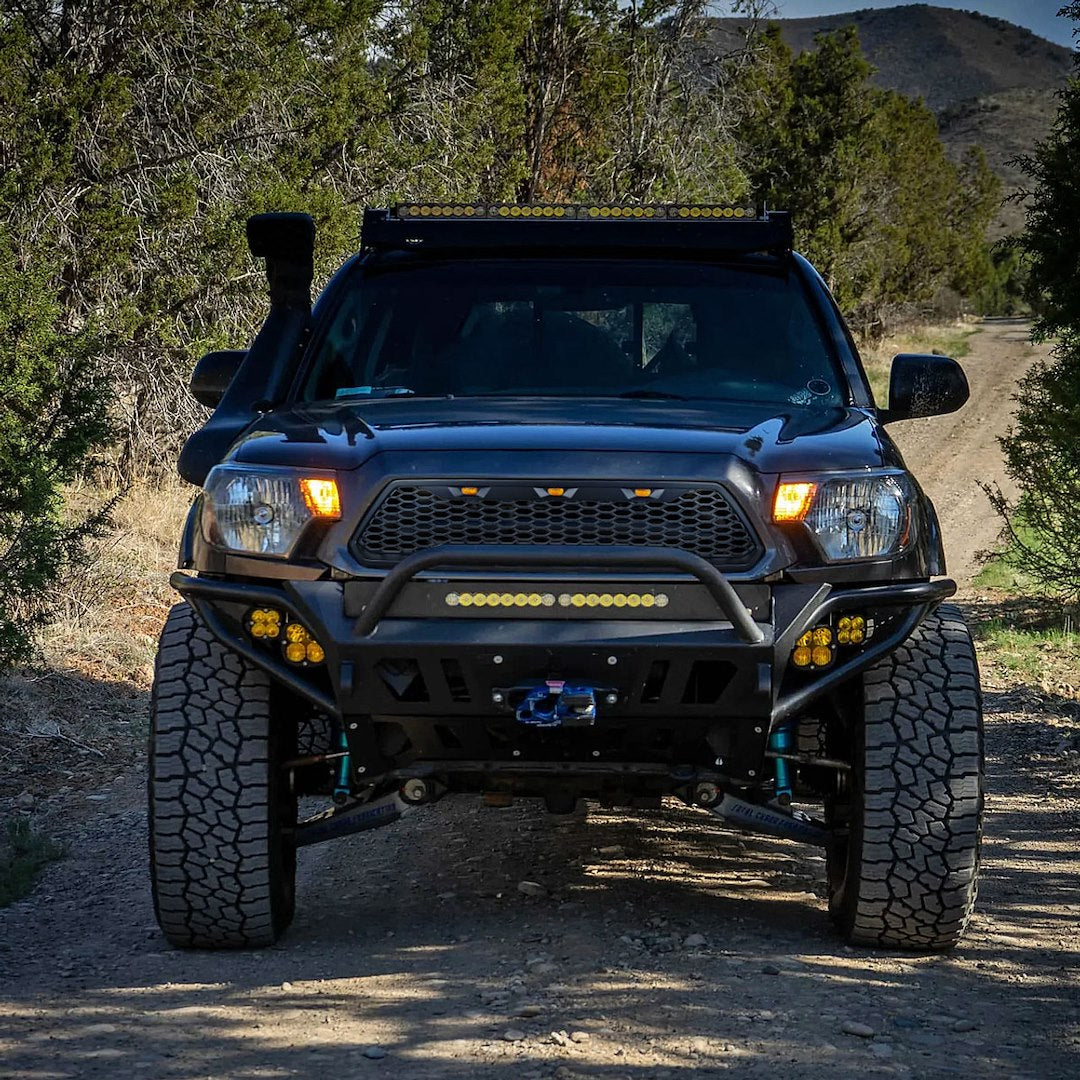 Spec-D Tunin Wirings Are Provided Grille HG-TAC12BB-LED-KH - Matte Black Mesh Led LI