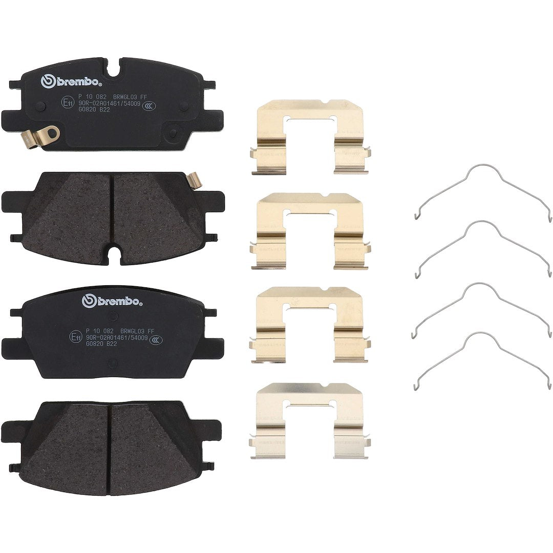 Brembo Premium Low-Met OE Equivalent Pad Brake Pad P10082