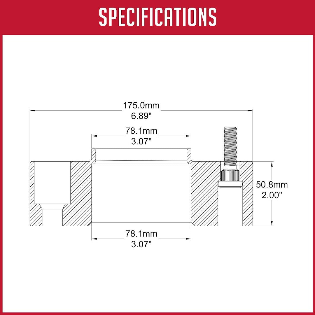 Revolution Easy To Install Wheel Adapter 6550-6550H-E14 - 6X5.5-5.5 2.0 77.8M M14