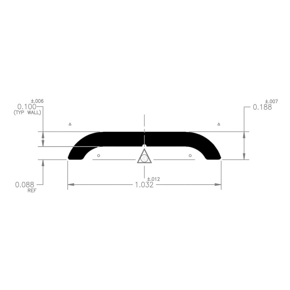 AP Products Flat Trim Type Trim Molding 021-87203-8 - Non Mill EA