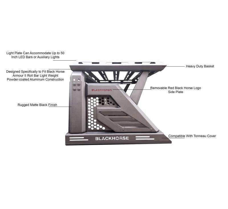 Black Horse AR2-01BA1 Bed Cargo Rack