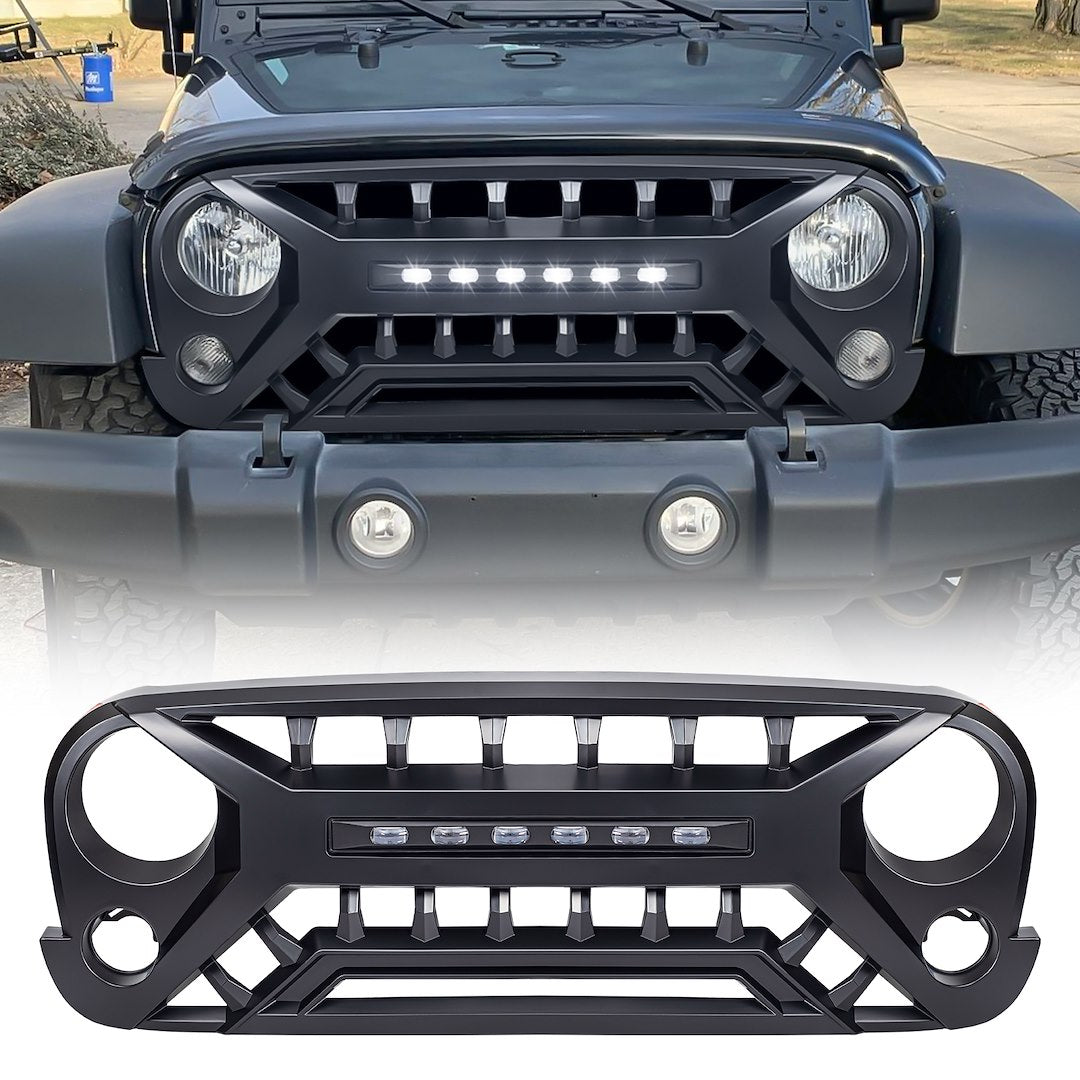 American MOD Aggressive Off-Road Styling Grille Amjpaa00133 - Armor OFF-Road Lights MA