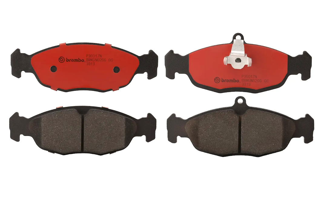 Brembo Premium Low-Met OE Equivalent Pad Brake Pad P36017N - Disc Set