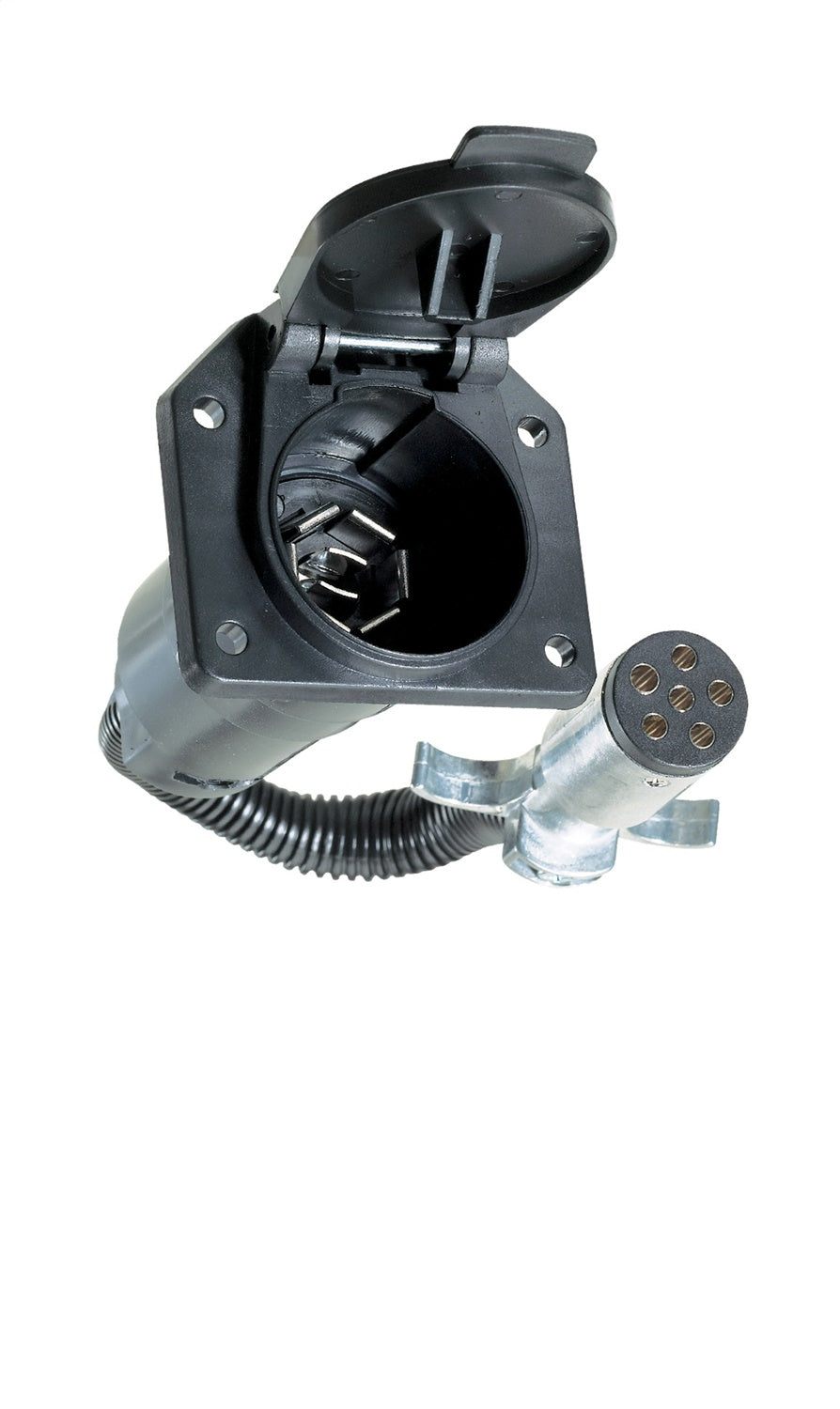 Hopkins Features Dust Cover Trailer Wiring Connector Adapter 47435B - Rnd 7RV Adpt Bulk 20