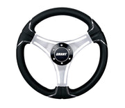Grant 590-1-PS-A Polished aluminum spoke construction - Chrome Clark Inserts