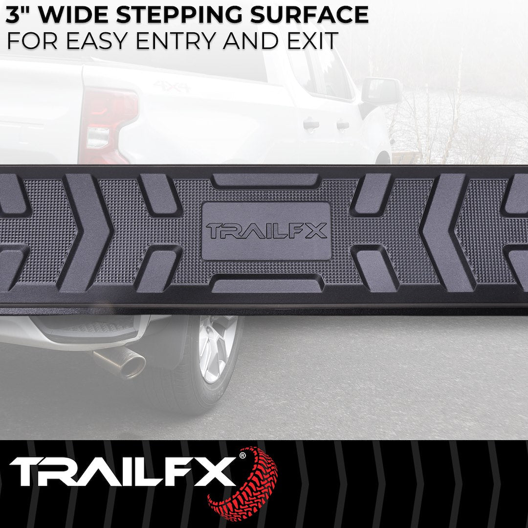 Trailfx Limited Lifetime Warranty Nerf Bar AL4026B - A4 Land Cruiser