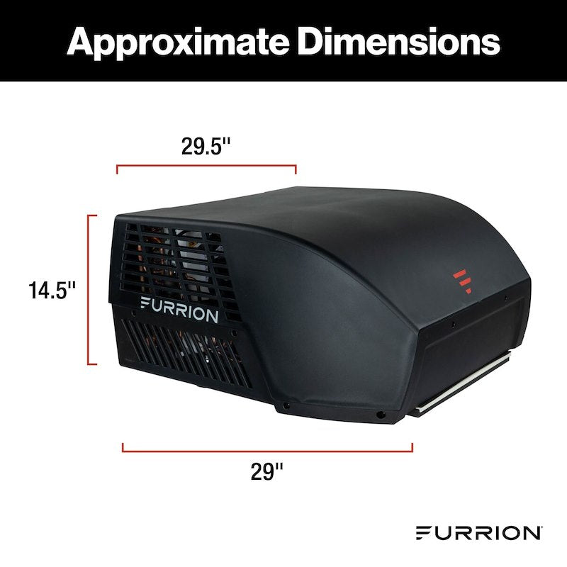 Furrion Air Conditioner: Furrion Chill Cube RV Air Conditioner Ducted 18K Black FACR18VSDA-BL-AM