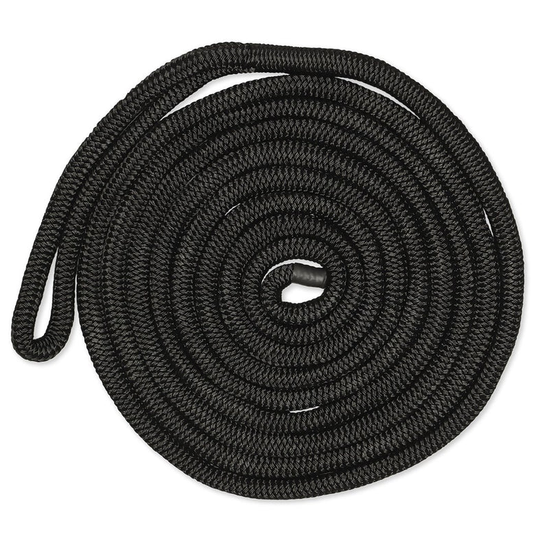CMP Group Heavy Duty Reusable Storage Strap Dock Line CDL3440BK - Black 4IN-40FT Dblbrd Dockline