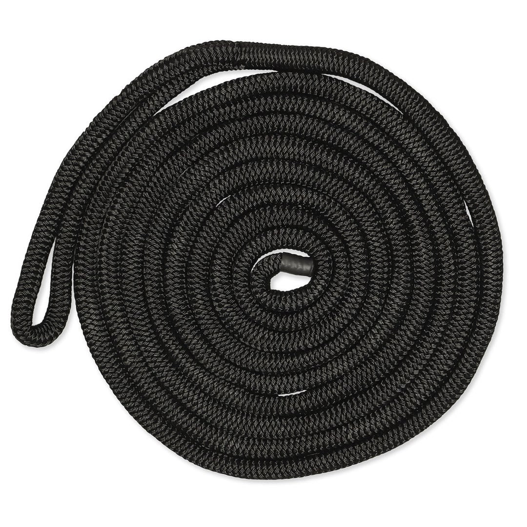 CMP Group Heavy Duty Reusable Storage Strap Dock Line CDL3440BK - Black 4IN-40FT Dblbrd Dockline