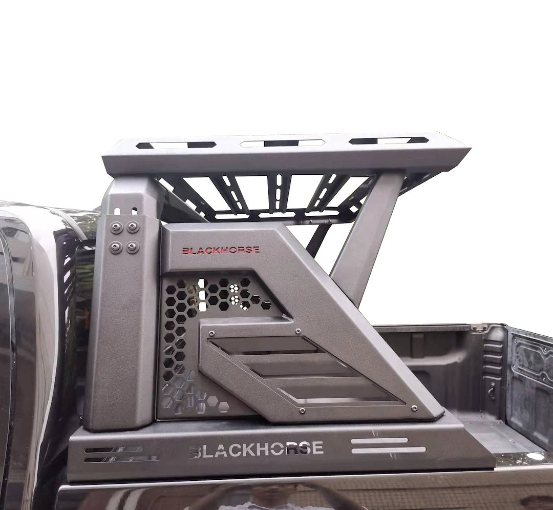 Black Horse Compatible With Tonneau Cover Truck Bed Bar AR2-03BA3 - Toyotatacoma