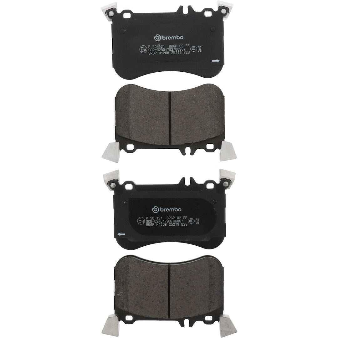 Brembo Premium Low-Met OE Equivalent Pad Brake Pad P50121 - Disc Set