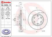 Brembo 09505510C02 Brake Rotor