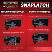 GEN-Y Hitch Protects Your Hitch And Trailer Trailer Hitch Lock GH-103914 - 61190 Single Pack 2-1