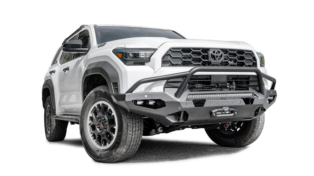 FAB Fours Two Integrated D-Ring Mounts Bumper T425-X6852-1 - Toyota 4Runner Matrix Front Sensor