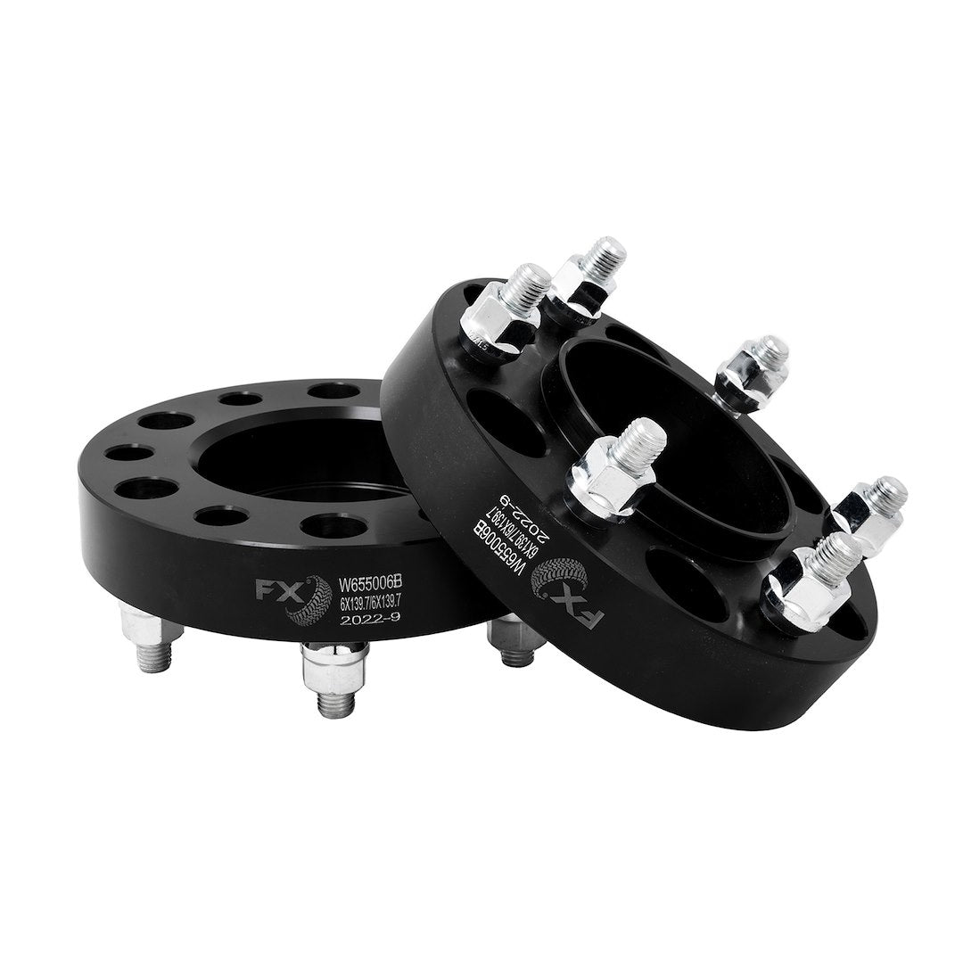 Trailfx Limited Lifetime Warranty Wheel Spacer W655006HC - Black Hub Cent Spcr 6X5.5 12X1.5 Ford