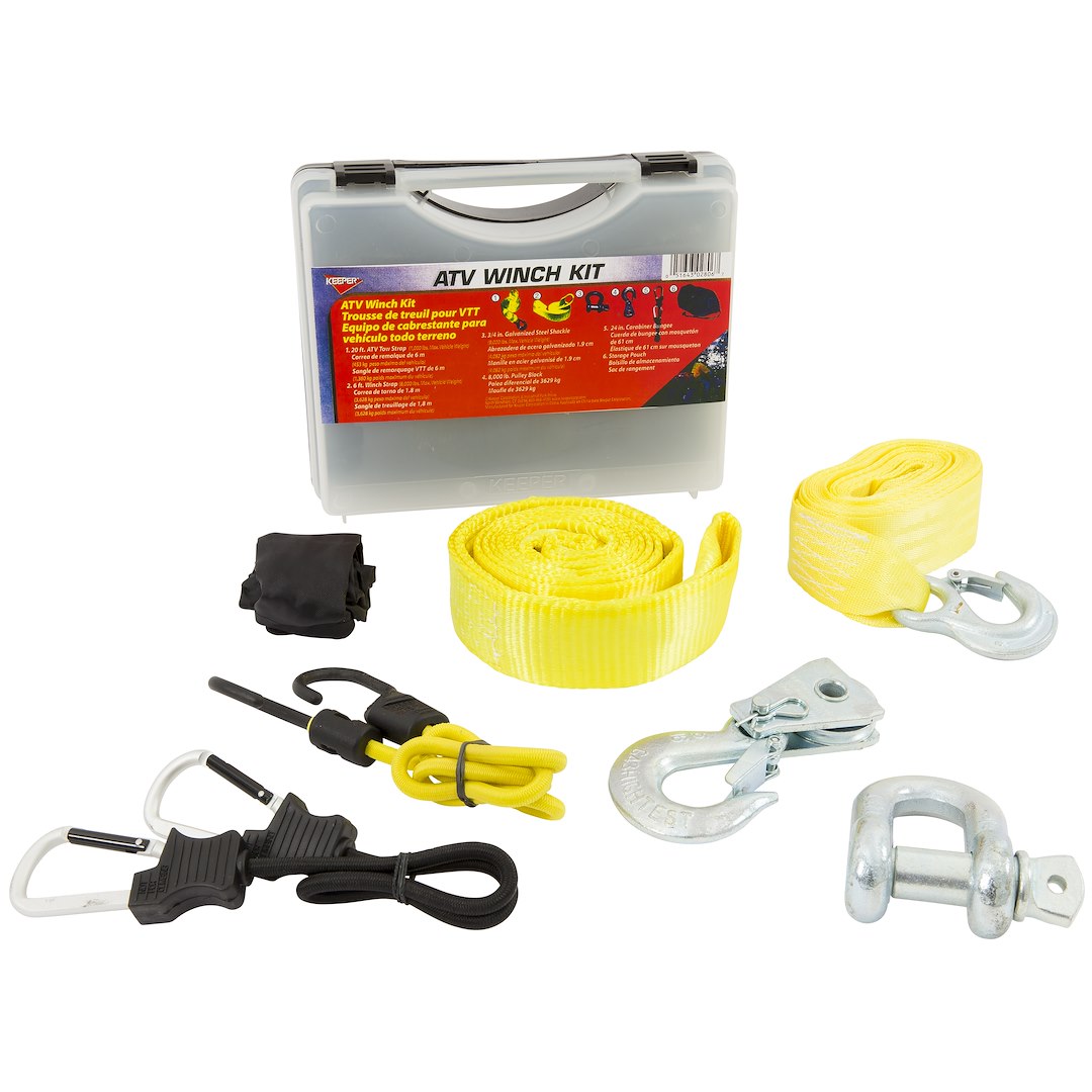 Hampton Prod Durable Plastic Storage Case Winch Rigging Kit 02806 - Atv