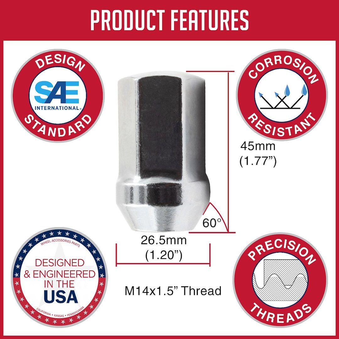 Revolution 531148L Lug Nut - Large