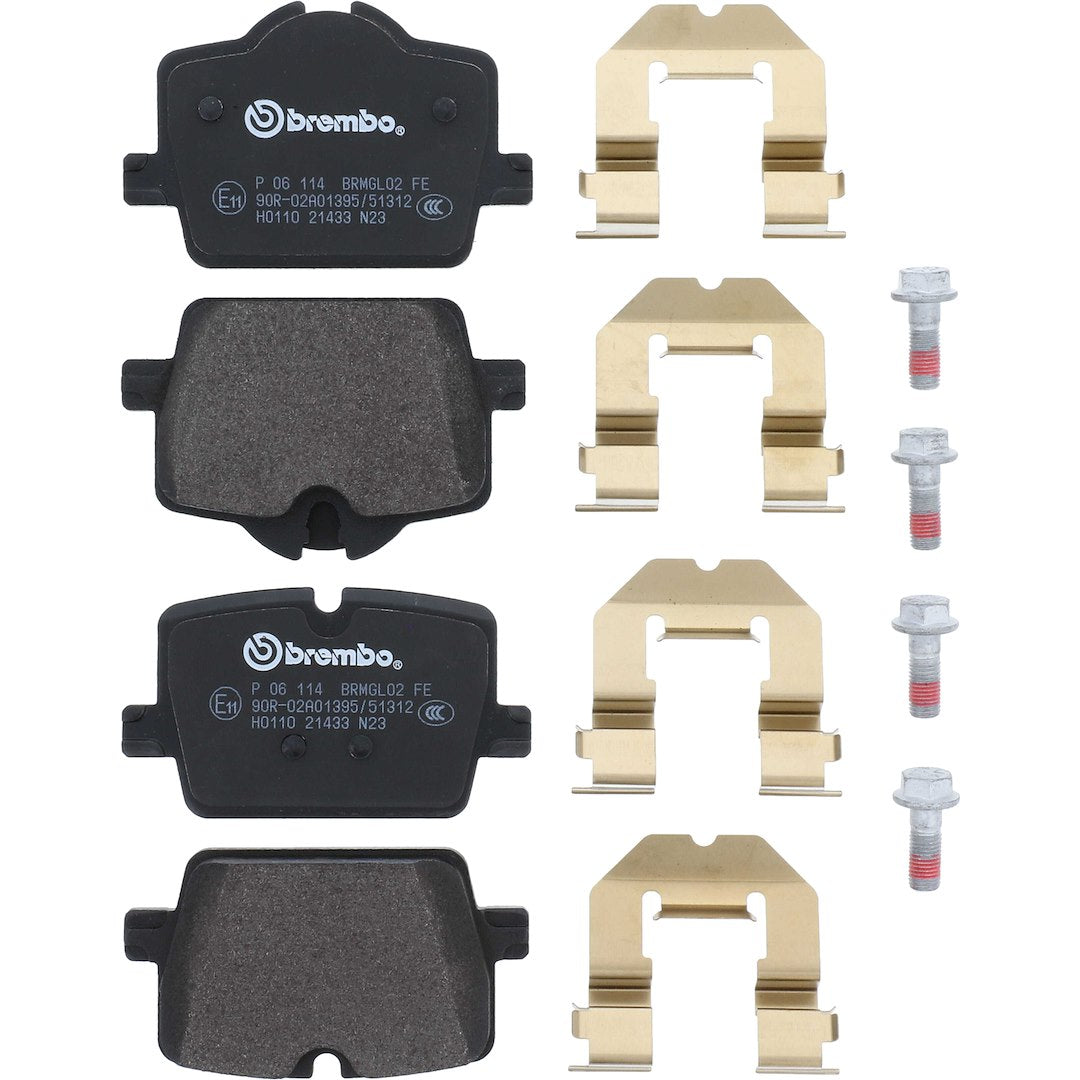 Brembo Premium Low-Met OE Equivalent Pad Brake Pad P06114 - Discbrakepadset Lowmetal