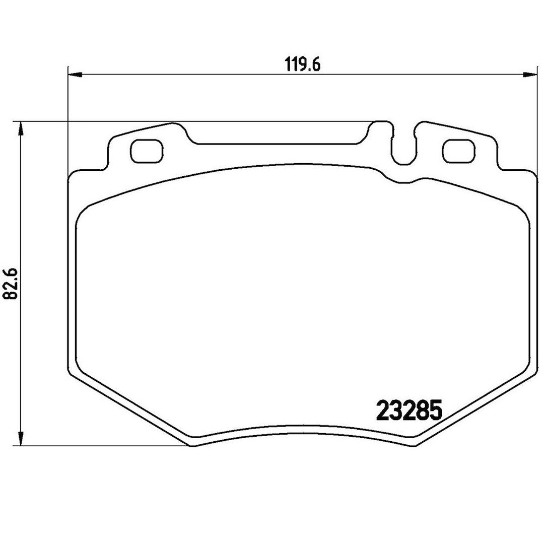 Brembo Premium Low-Met OE Equivalent Pad Brake Pad P50048 - Disc Set