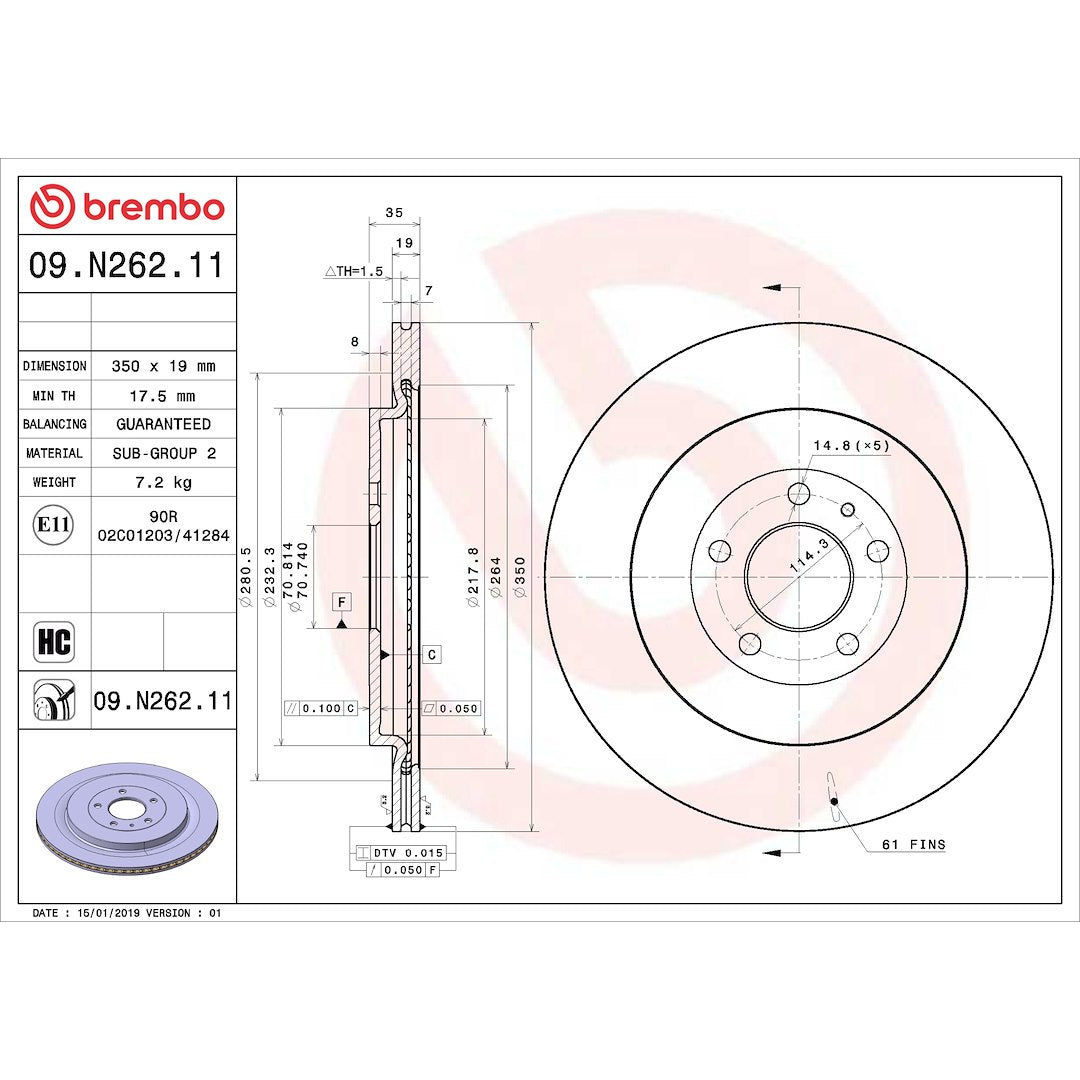 Brembo Components Not Hazardous To Health Brake Kit KT00639
