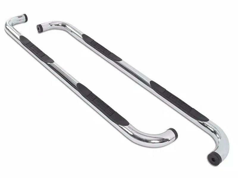 BIG Country No Drilling Required Nerf Bar 379214 - Round Side Bars Stainless Steel