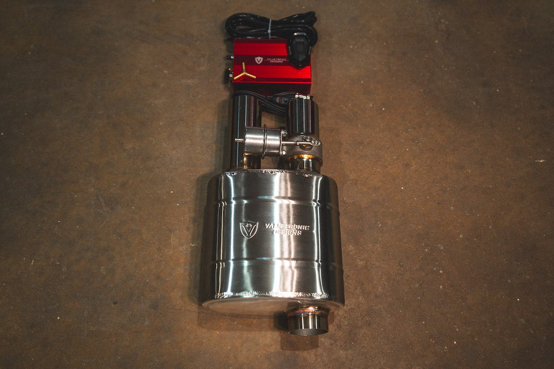Valvetronic Universal Fit Exhaust Muffler UVM.63MM.Dualout.X1 - Valved Kit 63MM Dualout X1