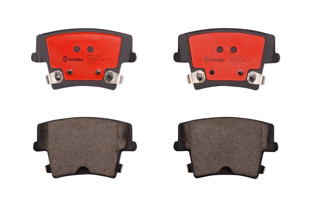 Brembo Premium Low-Met OE Equivalent Pad Brake Pad P18033N - Disc Set