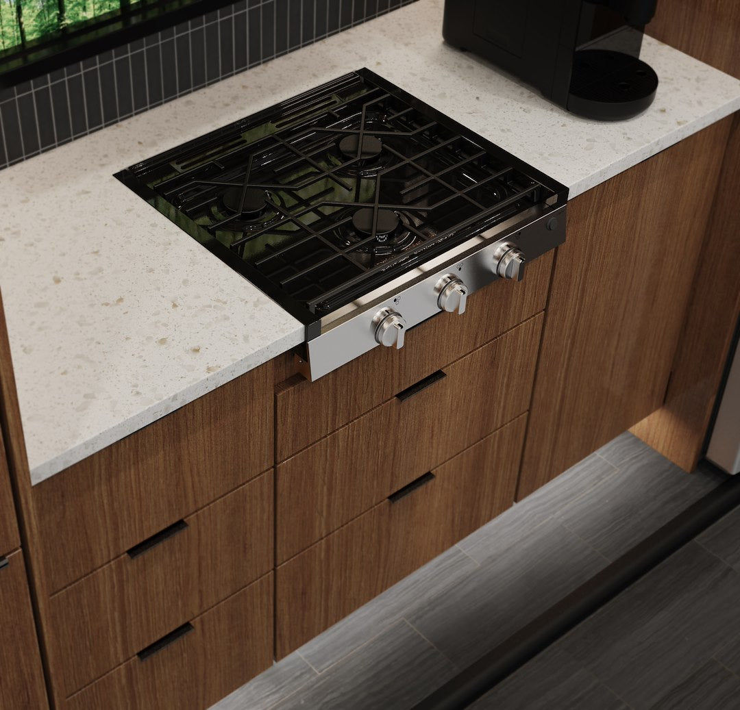 GE Appliance Edge To Edge Grates Stove PLU621RWSS - Profile 21 Rangetop Stainless