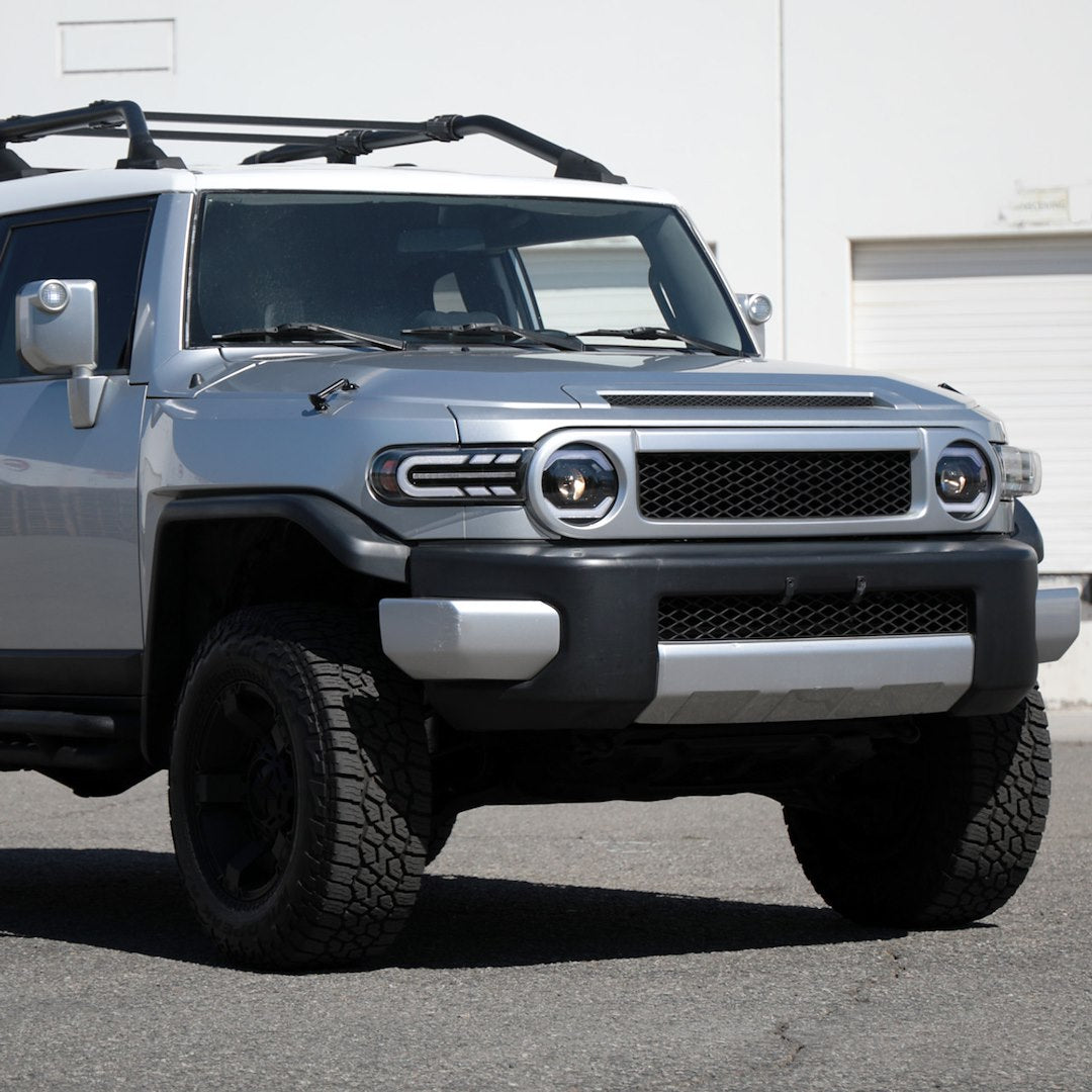 Spec-D Tunin LED Resistors Also Provided Headlight Assembly 2LHE-FJ07JM-SQ-RS - 07-14 Toyota FJ Cruiser Light