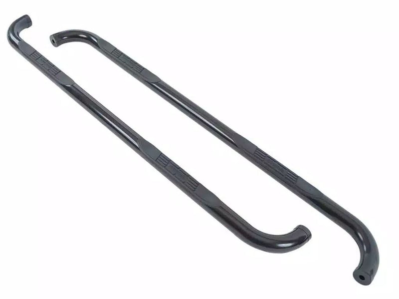 BIG Country No Drilling Required Nerf Bar 372011 - Black Round Side Bars Mild Steel