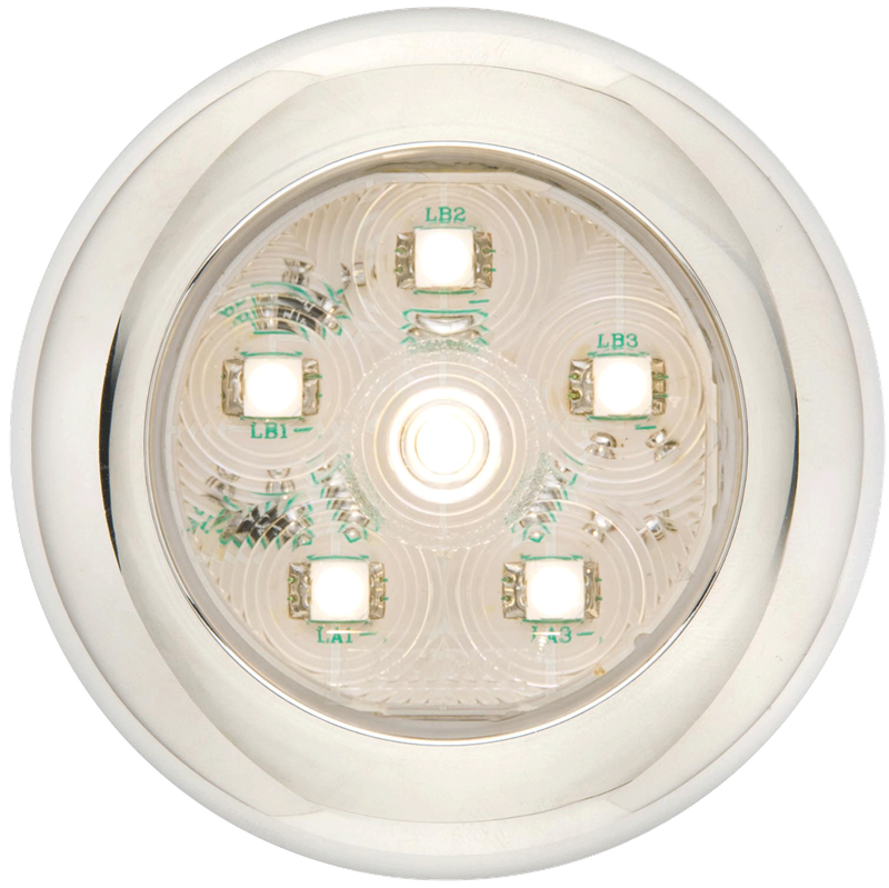 Optronics Sealed Waterproof Work Light UCL60CB - Clear Led Round Utility Diode