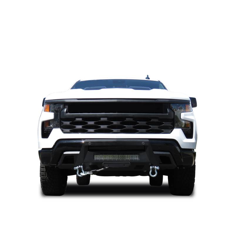 Black Horse Frame Mounted Bolt On Installation Bumper AR3HD06 - 2022-2024 Chevrolet Silverado 1500T