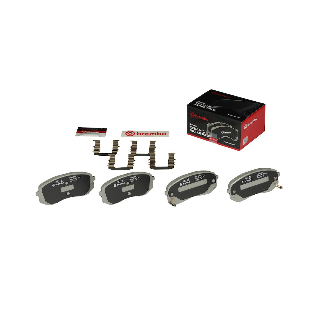 Brembo Premium Low-Met OE Equivalent Pad Brake Pad P30039N - Disc Set