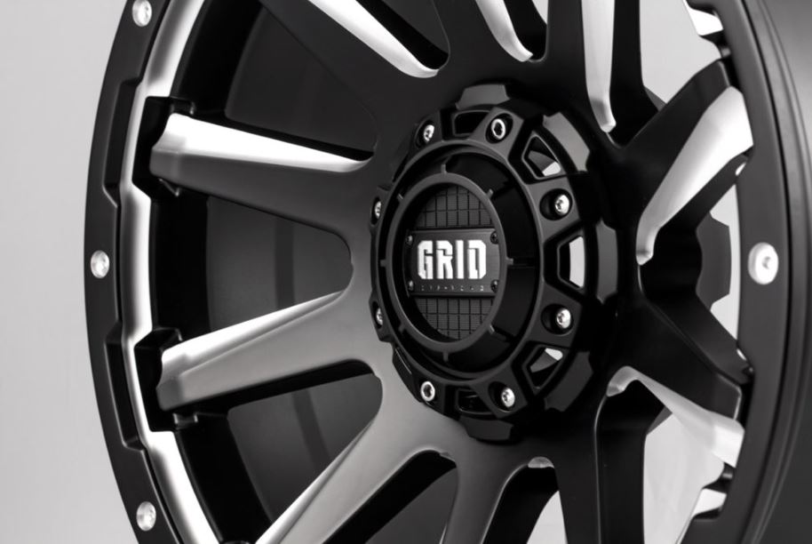 Grid Wheels With Grid Logo Center Cap GD0520090645F3566 - GD05 20X9.0 6X114.3 35 66.1 Mbmd