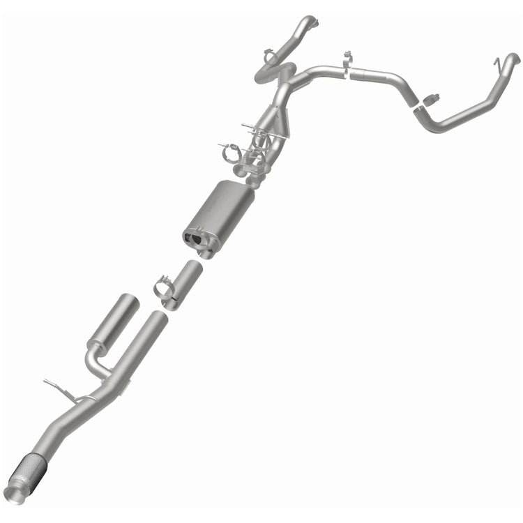Magnaflow Limited Lifetime Warranty Exhaust System Kit 19703 - Overland Series Stainless CAT-Back