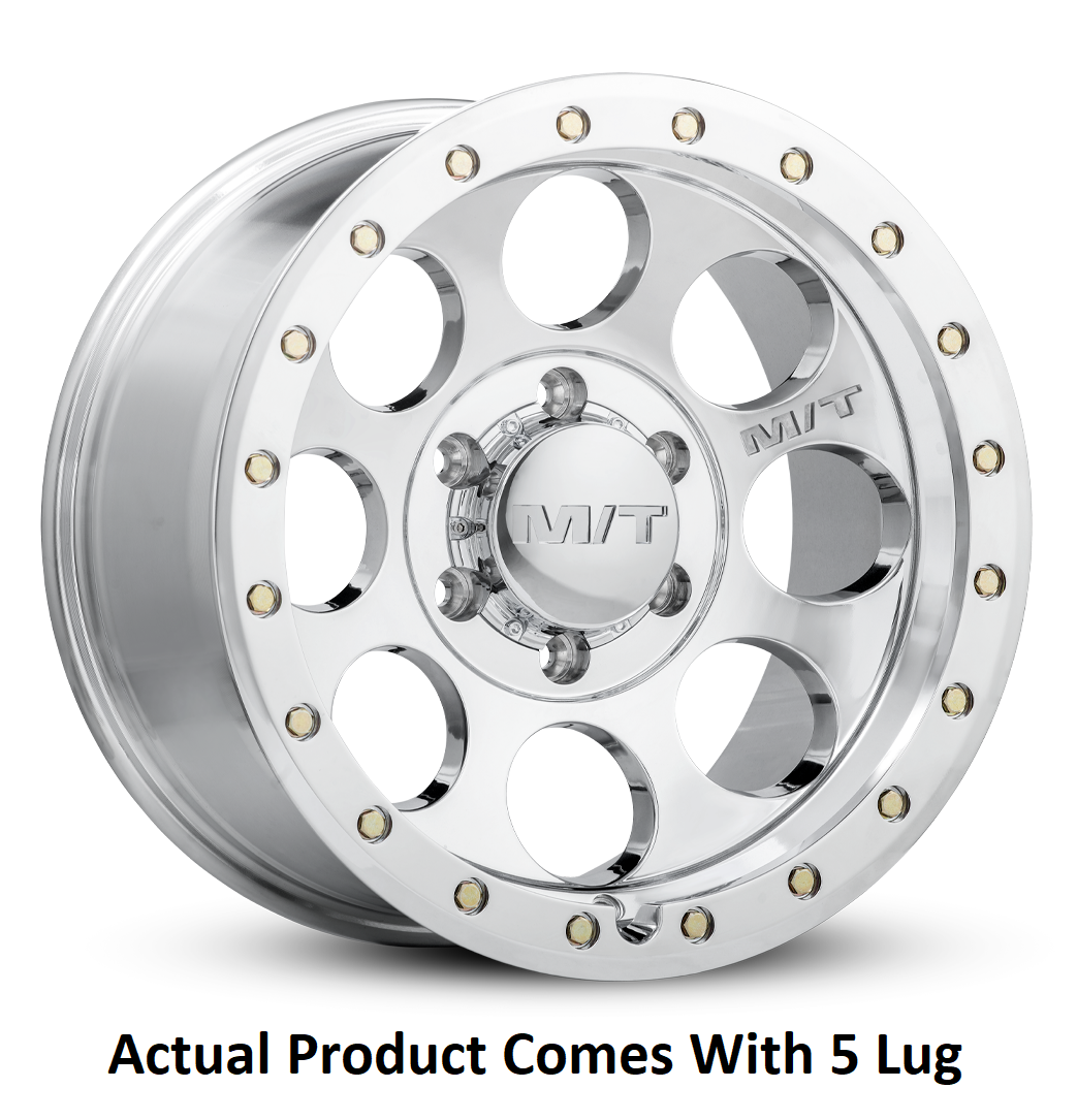 M.T. Wheel Modern Low Profile Cap Design 274240 - 17X9 5X5.5 4.53 MT Classic Pro Poli