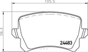 Hella Maximum Durability And Comfort Brake Pad 355025331 - Set Disc