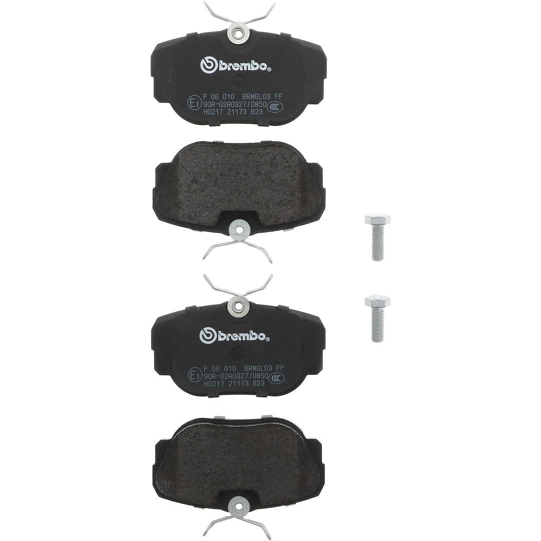 Brembo Premium Low-Met OE Equivalent Pad Brake Pad P06010 - Disc Set