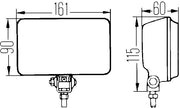 Hella Bonded Glass Lens Driving/ Fog Light 005860231 - Clear 450 Drv H3 12V SAE ECE
